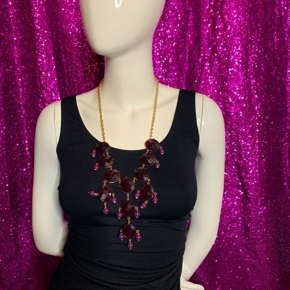 RAINDROP Purple necklace